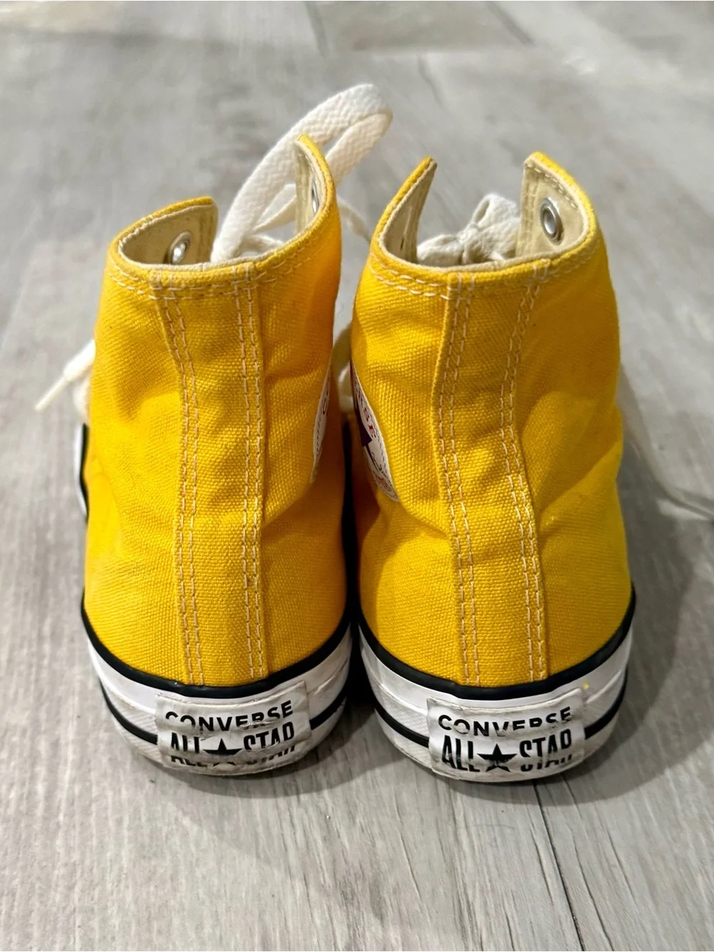 Converse Unisex Yellow High Top Chuck Taylor Sneakers